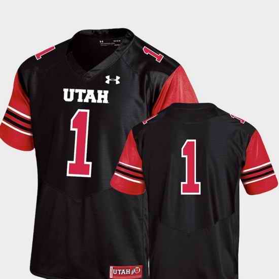 Men Utah Utes Black College Football Performance Premier Jersey